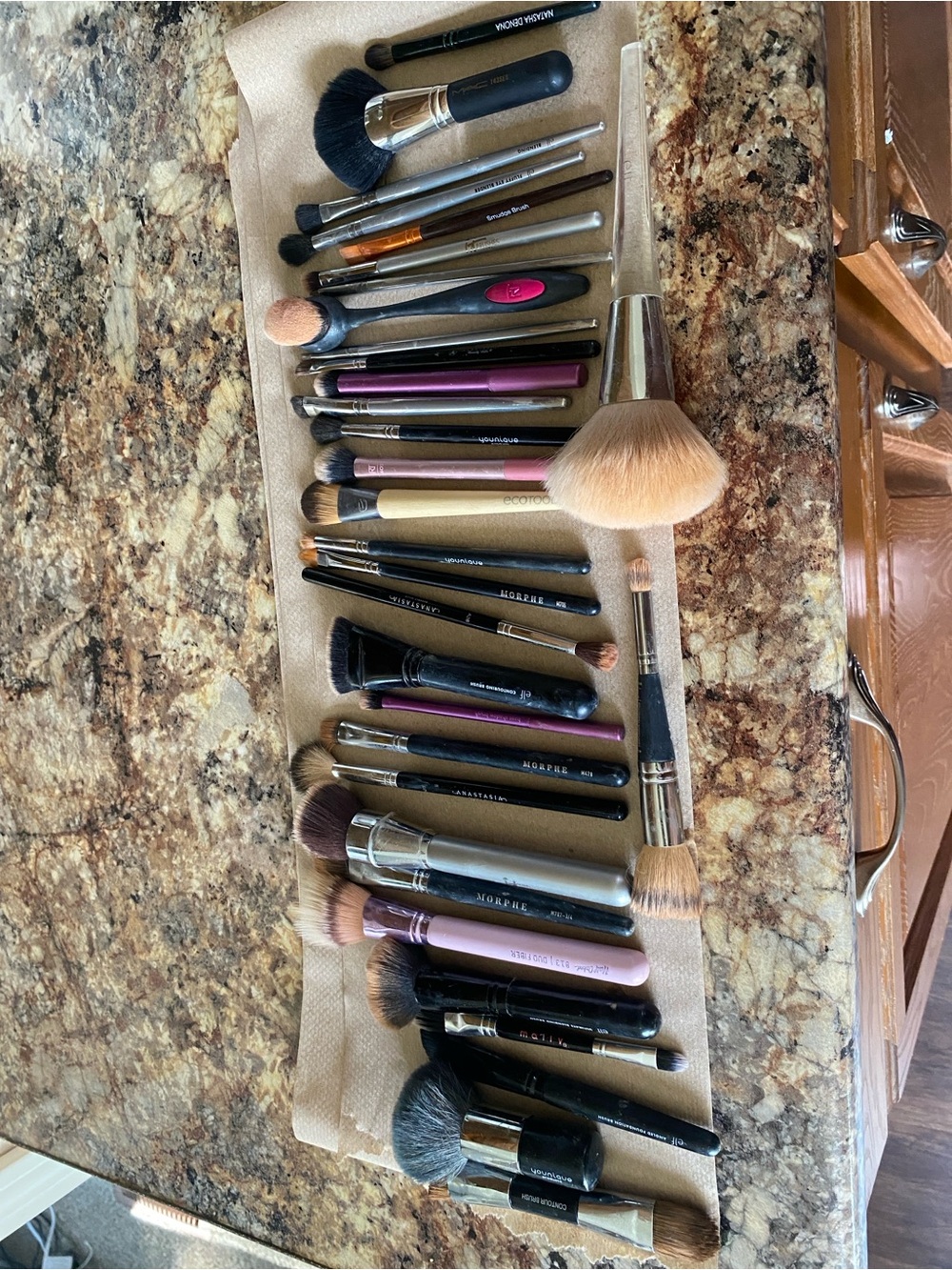 Morphe Multi-Brush Set with Black, Pink, Silver and Gold Handles